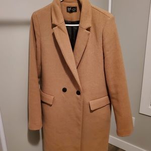 Zara TRF Boyfriend Coat (Brown/Beige/Camel)